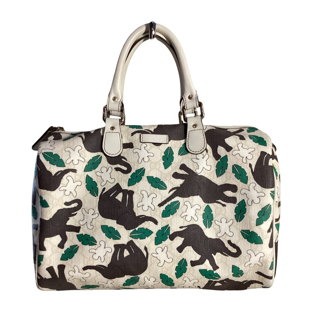 Gucci Joy Med Boston Limited Ed UNICEF Collab Snowman & Elephant Print COA